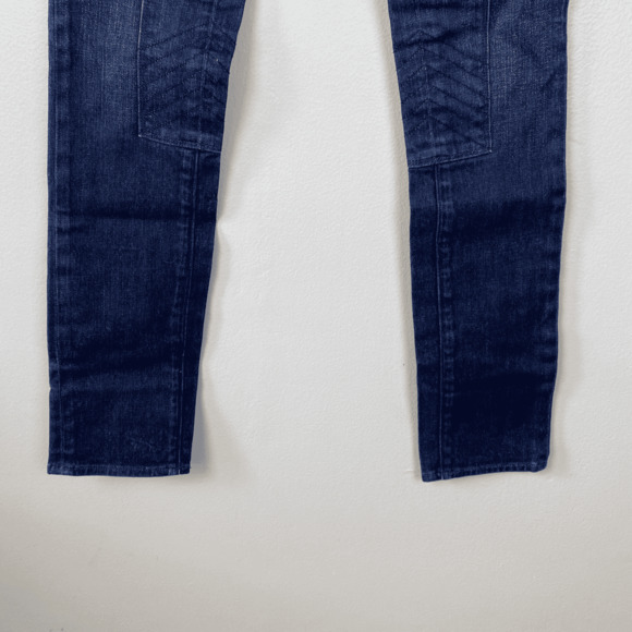 J Brand Suzuki Motorcycle Jeans Stinson Low Rise Skinny Jean Dark‎ Wash Size 26 - Picture 6 of 13